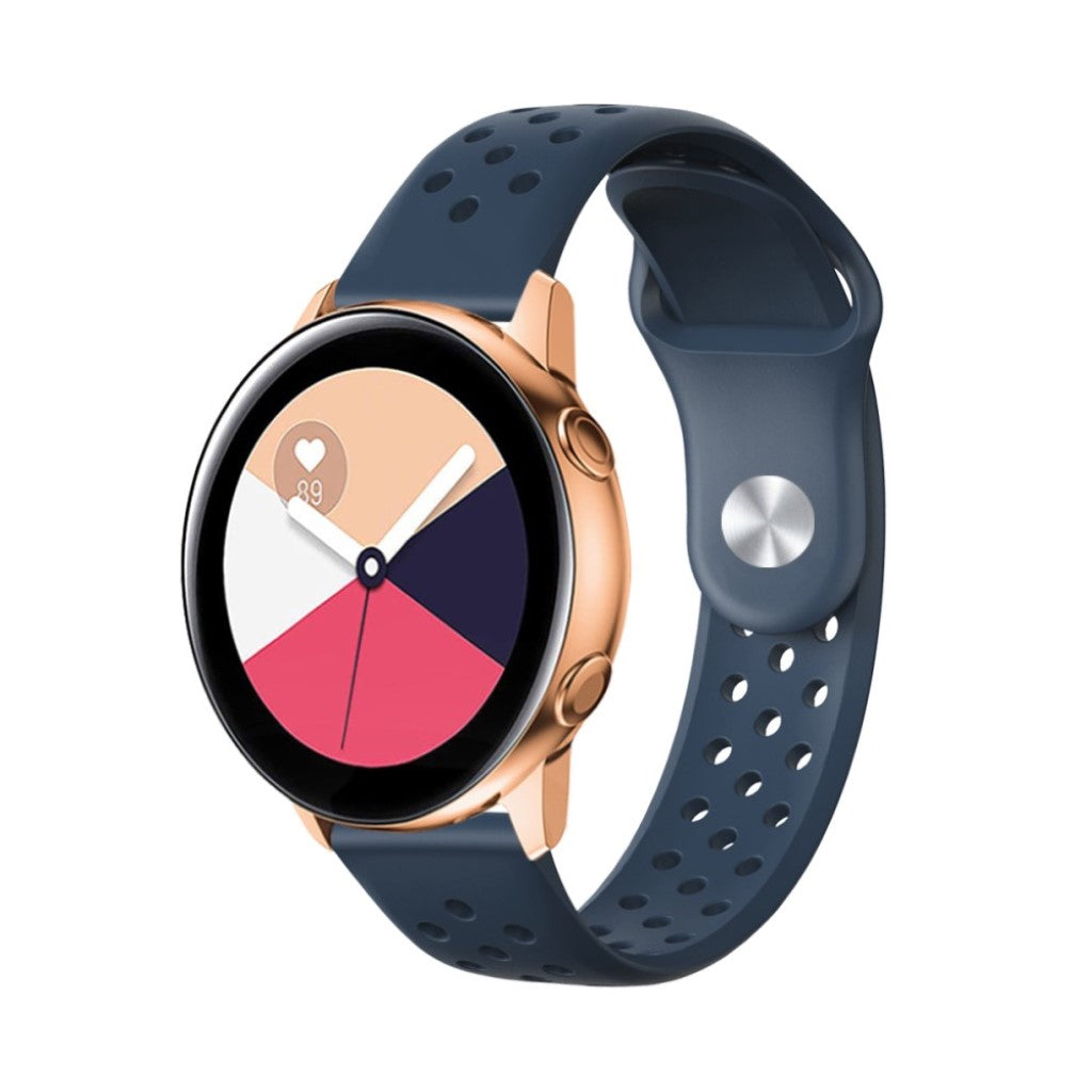 Super fed Universal Garmin Silikone Rem - Blå#serie_7