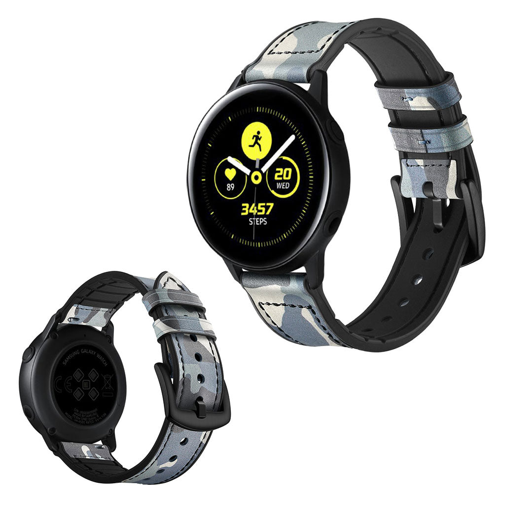 Fed Garmin Vivoactive 3 / Garmin Vivomove HR Ægte læder Rem - Flerfarvet#serie_8