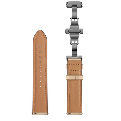 Fed Garmin Vivoactive 3 / Garmin Vivomove HR Ægte læder Rem - Blå#serie_4