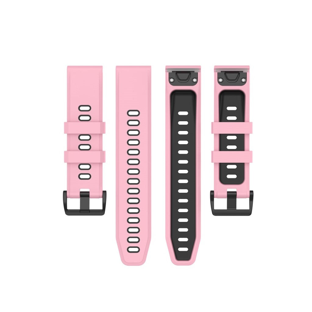 Superflot Garmin Fenix 6 / Garmin Fenix 5 Silikone Rem - Pink#serie_3