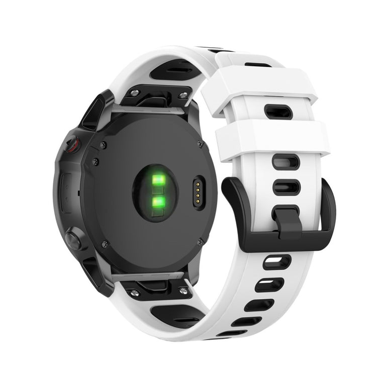 Super fint Garmin Fenix 6X Silikone Rem - Hvid#serie_2