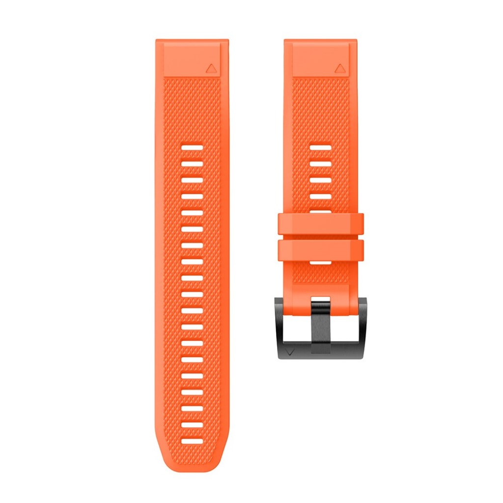 Super sejt Garmin Fenix 5 Silikone Rem - Orange#serie_4