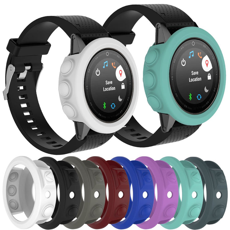 Garmin Fenix 5X  Silikone Bumper  - Sort#serie_2