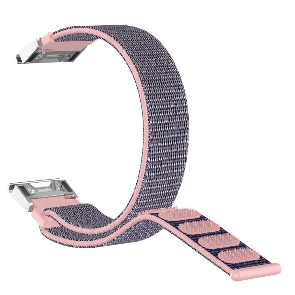 Mega holdbart Garmin Fenix 5S Nylon Rem - Pink#serie_5
