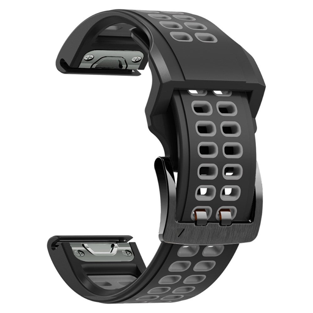 Sejt Universal Garmin Silikone Rem - Sort#serie_5