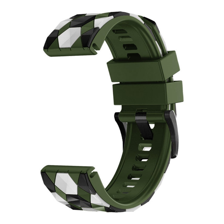 Rigtigt Sejt Silikone Universal Rem passer til Smartwatch - Grøn#serie_5