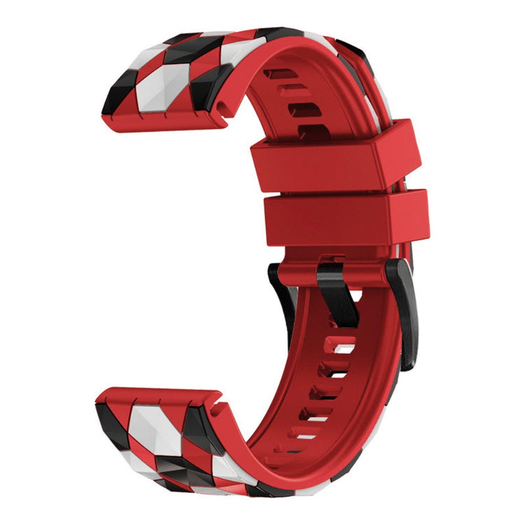 Rigtigt Flot Silikone Universal Rem passer til Smartwatch - Rød#serie_4