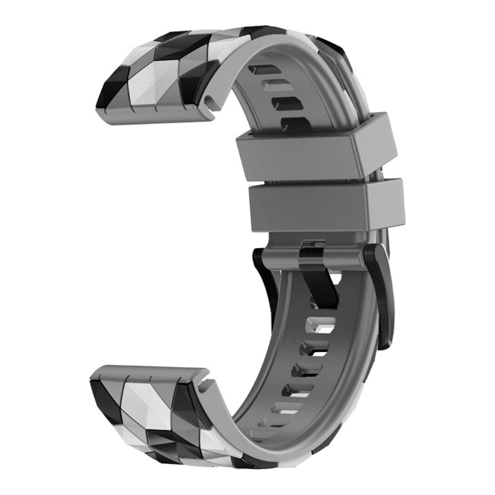 Rigtigt Flot Silikone Universal Rem passer til Smartwatch - Sølv#serie_5
