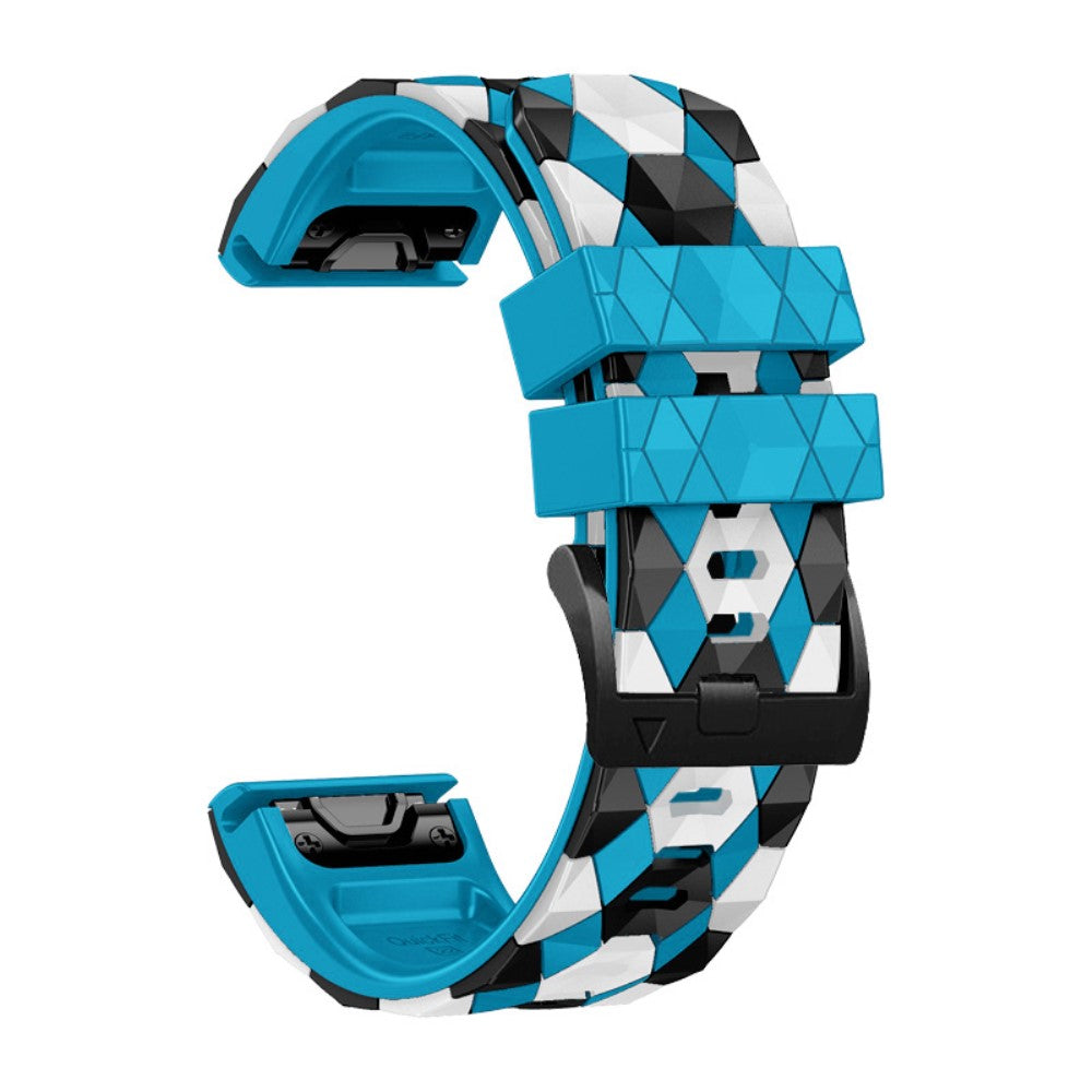 Rigtigt Flot Silikone Universal Rem passer til Smartwatch - Blå#serie_8