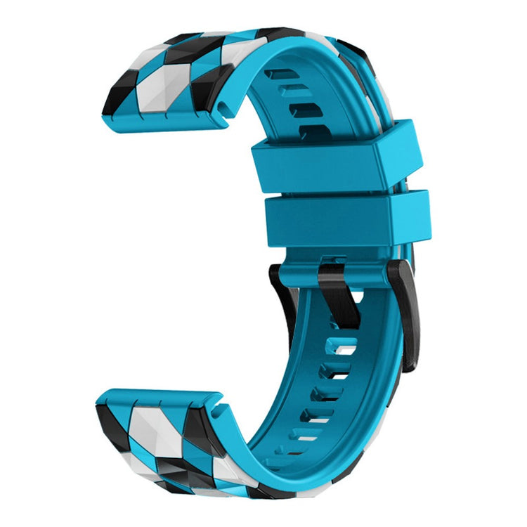 Rigtigt Flot Silikone Universal Rem passer til Smartwatch - Blå#serie_8