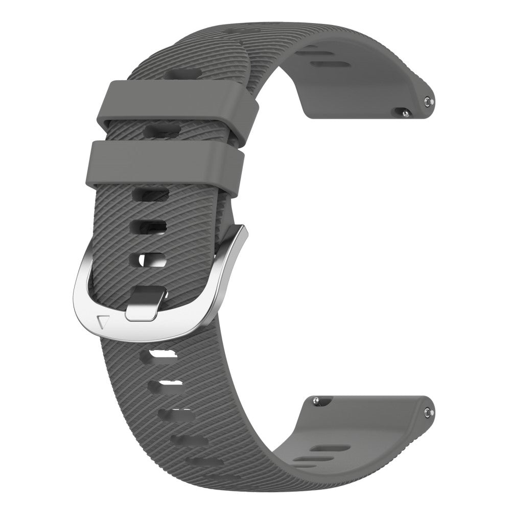 Vildt Skøn Silikone Universal Rem passer til Garmin Smartwatch - Sølv#serie_10