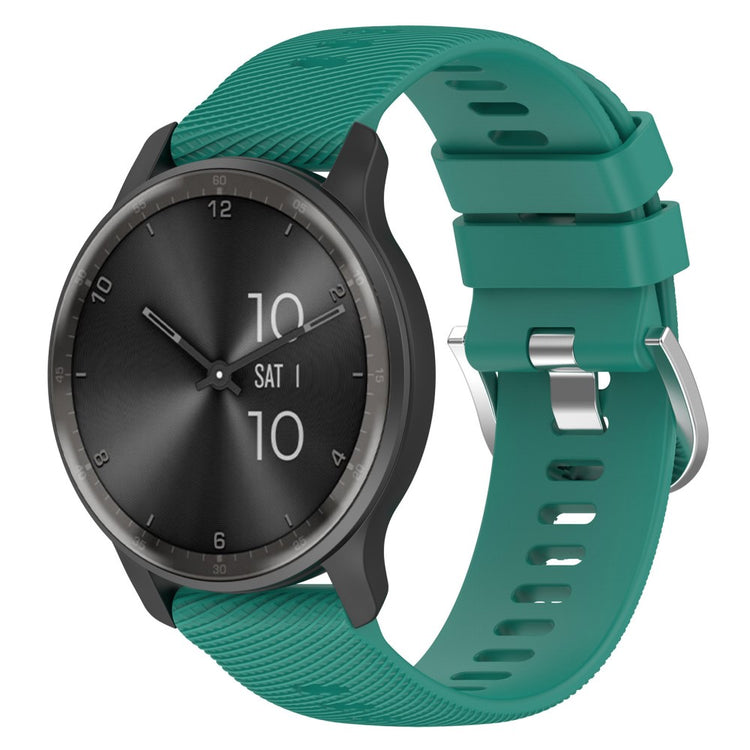 Vildt Skøn Silikone Universal Rem passer til Garmin Smartwatch - Grøn#serie_11