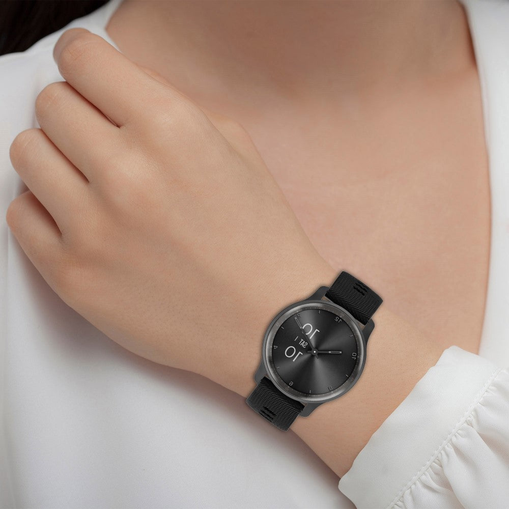 Vildt Skøn Silikone Universal Rem passer til Garmin Smartwatch - Sølv#serie_3