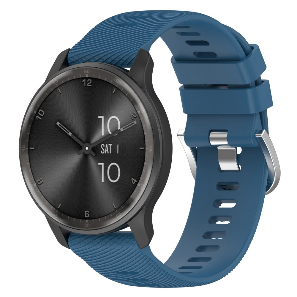 Vildt Skøn Silikone Universal Rem passer til Garmin Smartwatch - Blå#serie_9