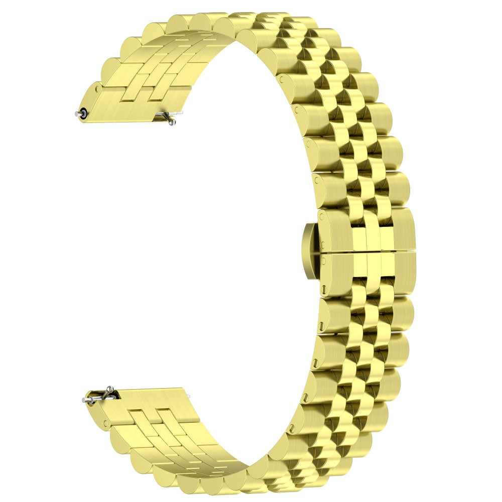 Solid Metal Universal Rem passer til Garmin Smartwatch - Guld#serie_4