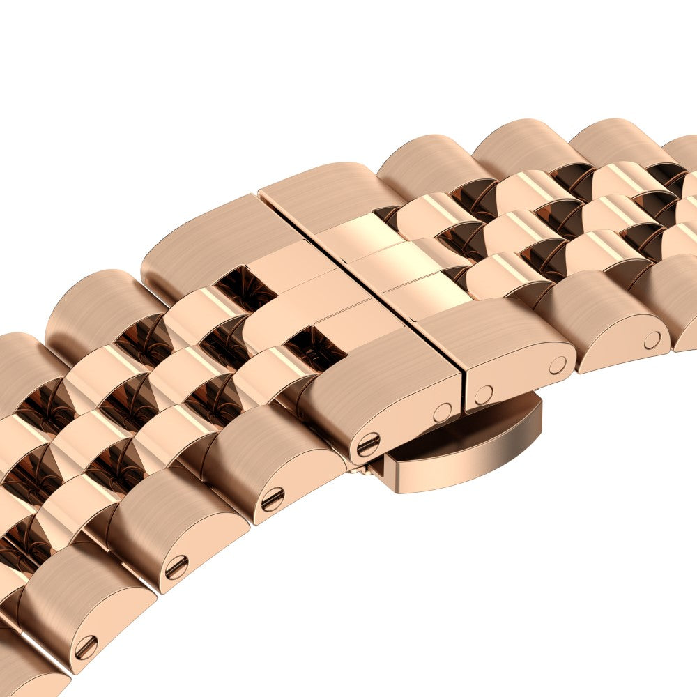 Solid Metal Universal Rem passer til Garmin Smartwatch - Pink#serie_5