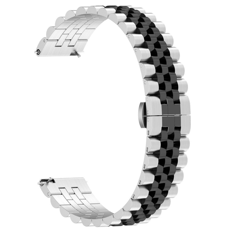 Solid Metal Universal Rem passer til Garmin Smartwatch - Sort#serie_6
