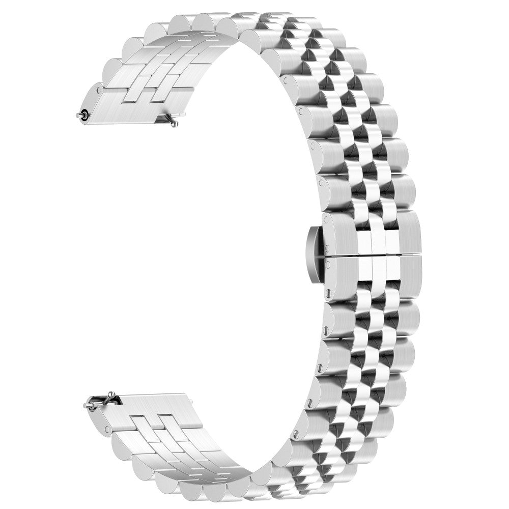 Helt Vildt Cool Metal Universal Rem passer til Garmin Smartwatch - Sølv#serie_3