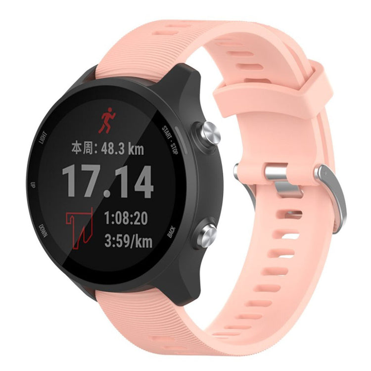 Rigtigt sejt Garmin Forerunner 245 Silikone Rem - Pink#serie_5