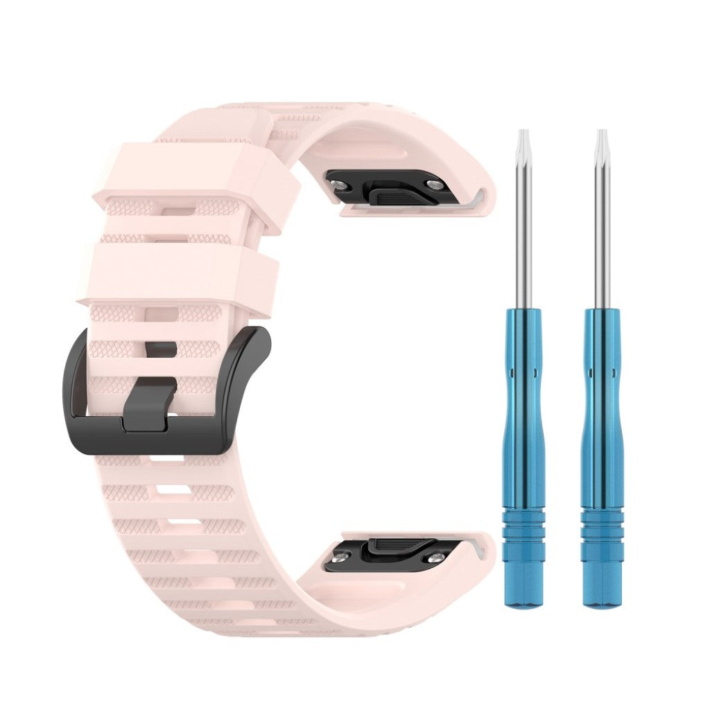 Helt vildt cool Garmin Fenix 6X Silikone Rem - Pink#serie_11