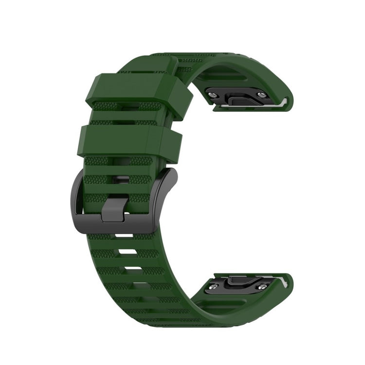 Helt vildt cool Garmin Fenix 6X Silikone Rem - Grøn#serie_8