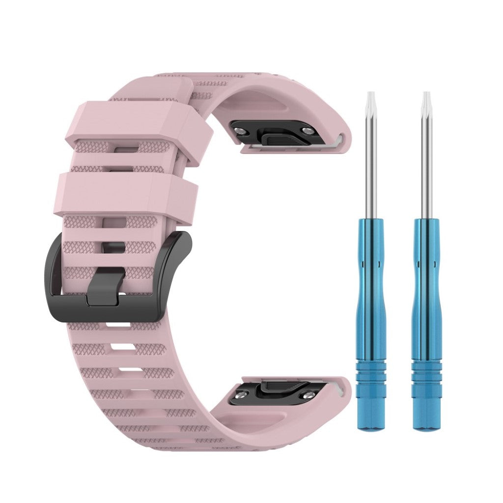 Helt vildt cool Garmin Fenix 6X Silikone Rem - Pink#serie_9