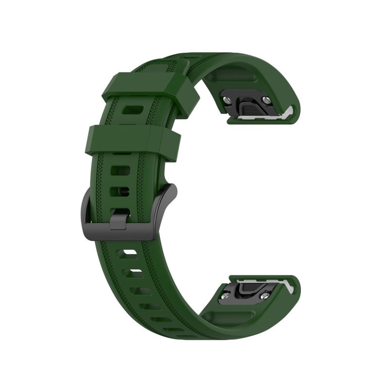 Rigtigt sejt Garmin Fenix 6S Silikone Rem - Grøn#serie_8