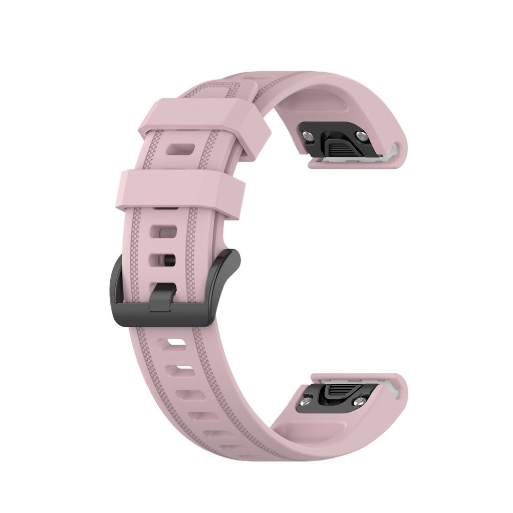 Rigtigt sejt Garmin Fenix 6S Silikone Rem - Pink#serie_9
