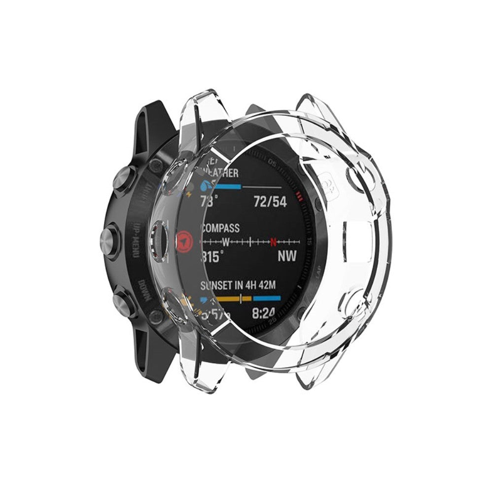 Garmin Fenix 6 / Garmin Fenix 6 Pro Gennemsigtig Silikone Bumper  - Gennemsigtig#serie_5