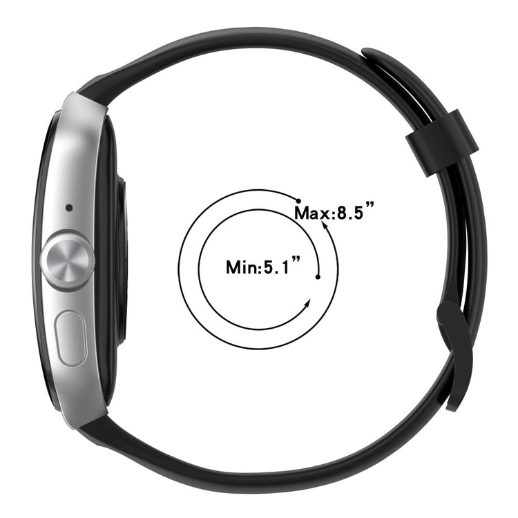 Flot Oppo Watch 3 Pro Silikone Rem - Sort#serie_1