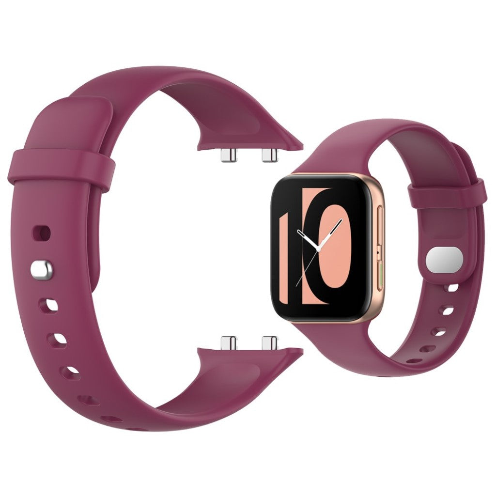 Meget fed Oppo Watch (41mm) Silikone Rem - Rød#serie_5