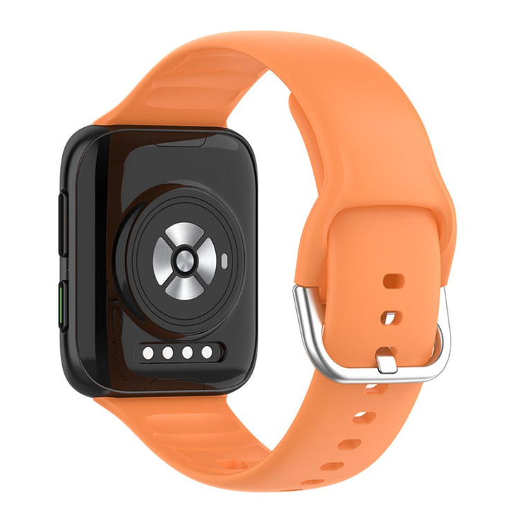 Super nydelig Oppo Watch 2 (46mm) Silikone Rem - Orange#serie_5
