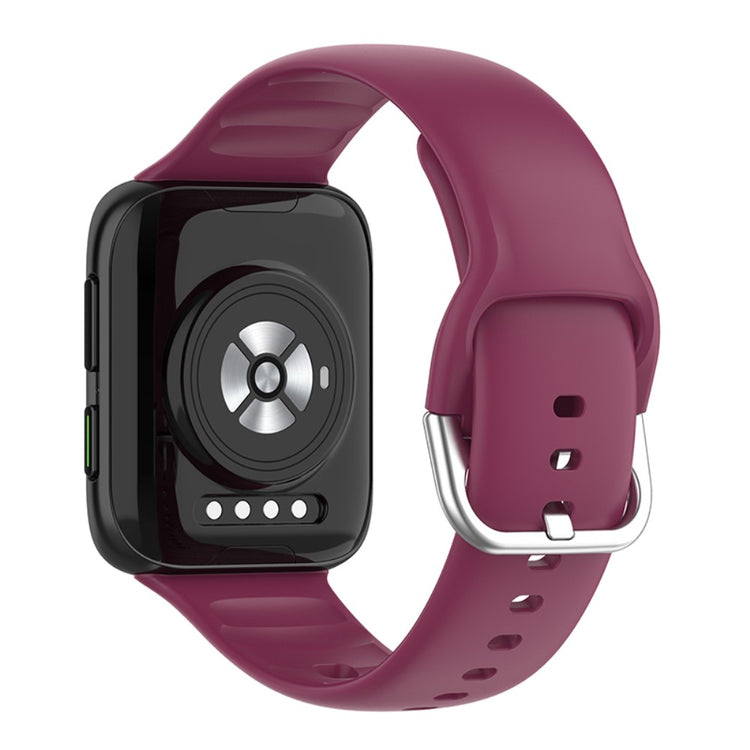 Super nydelig Oppo Watch 2 (46mm) Silikone Rem - Rød#serie_6