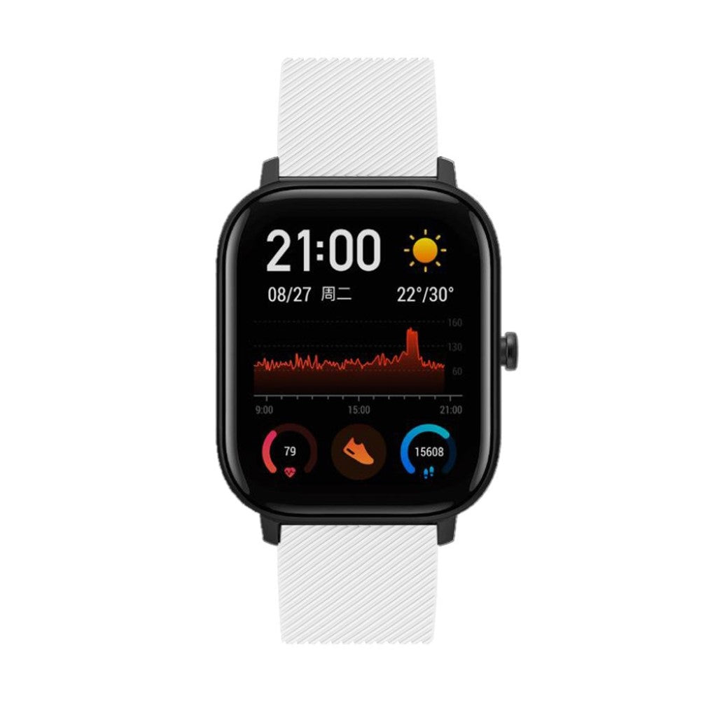 Super cool Amazfit Youth Silikone Rem - Hvid#serie_2