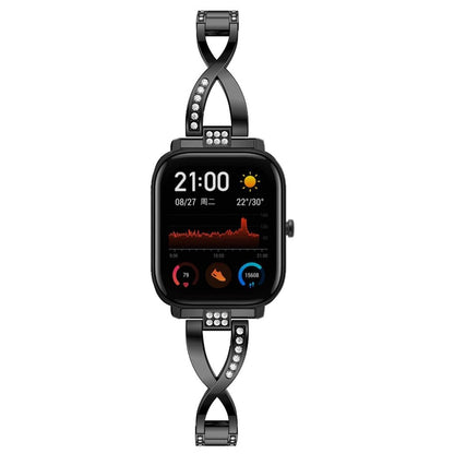 Vildt pænt Amazfit GTS Metal og Rhinsten Rem - Sort#serie_1