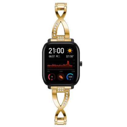 Vildt pænt Amazfit GTS Metal og Rhinsten Rem - Guld#serie_4