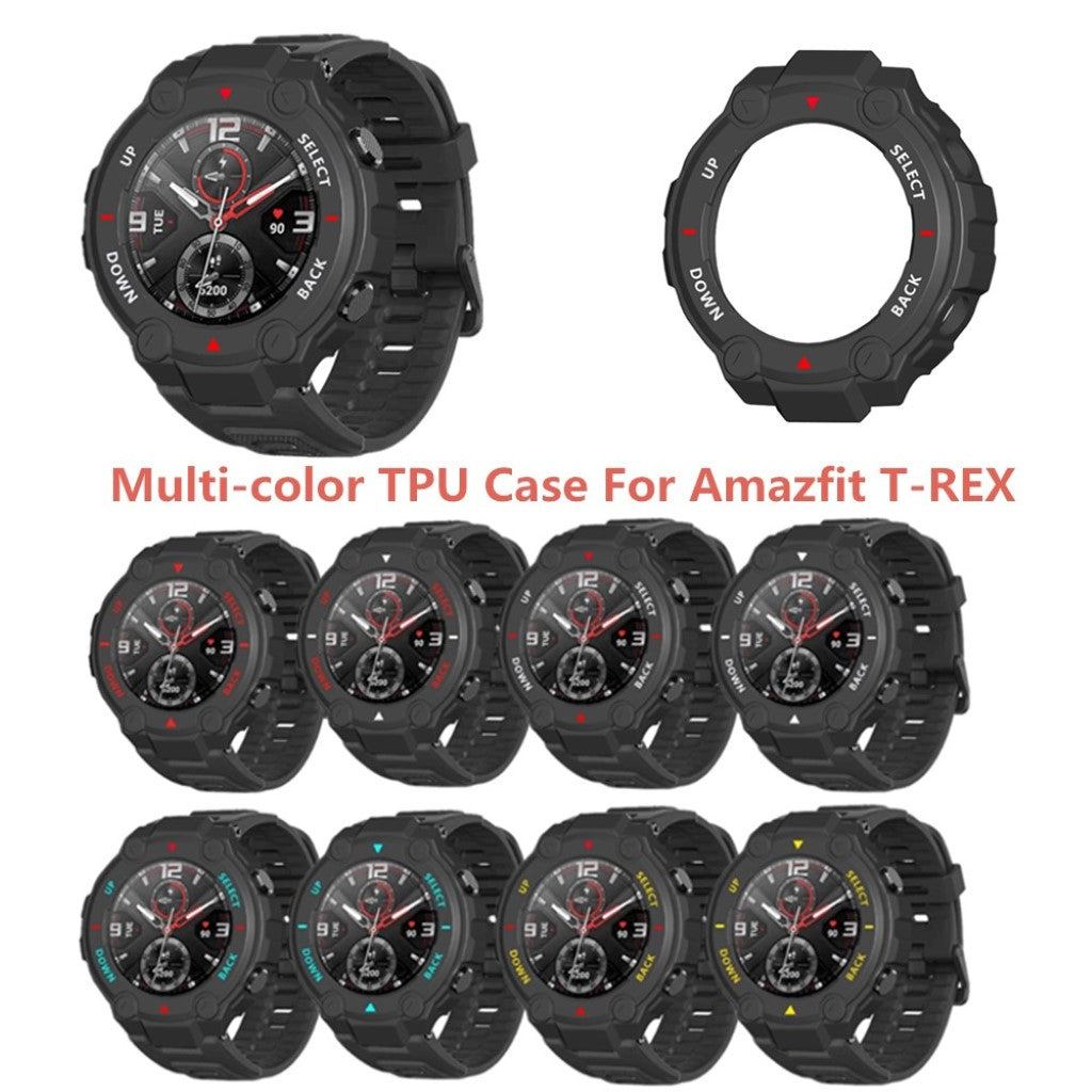 Amazfit T-Rex Kompakt Silikone Bumper  - Sort#serie_1