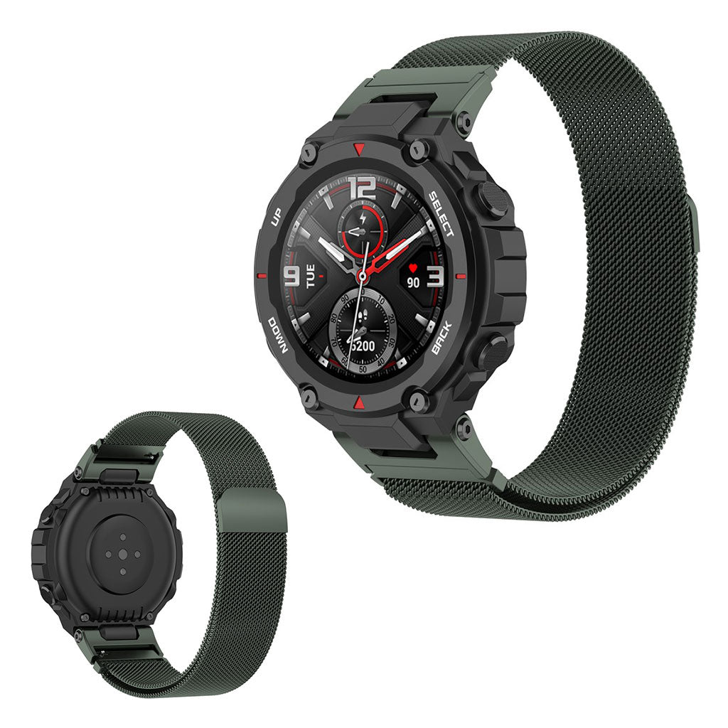 Vildt fantastisk Amazfit T-Rex Pro Metal Rem - Grøn#serie_1