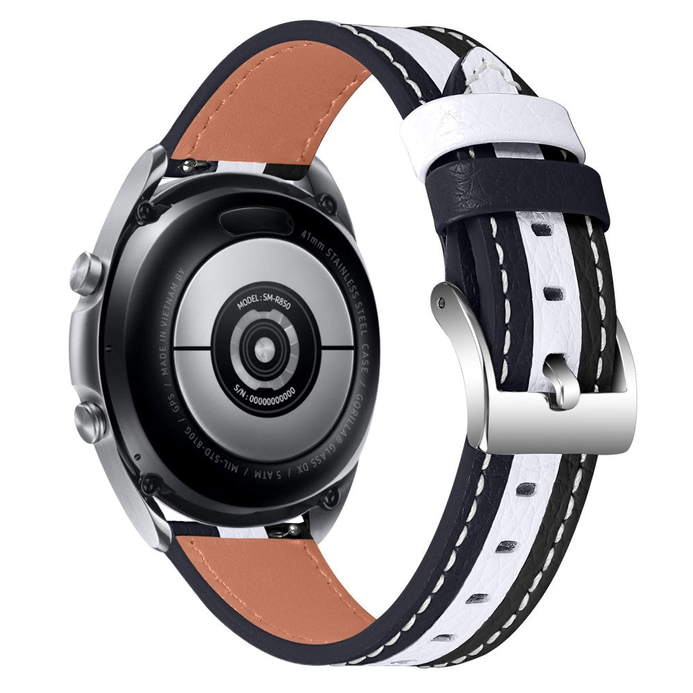 Stilfuld Universal Ticwatch Ægte læder Rem - Hvid#serie_1