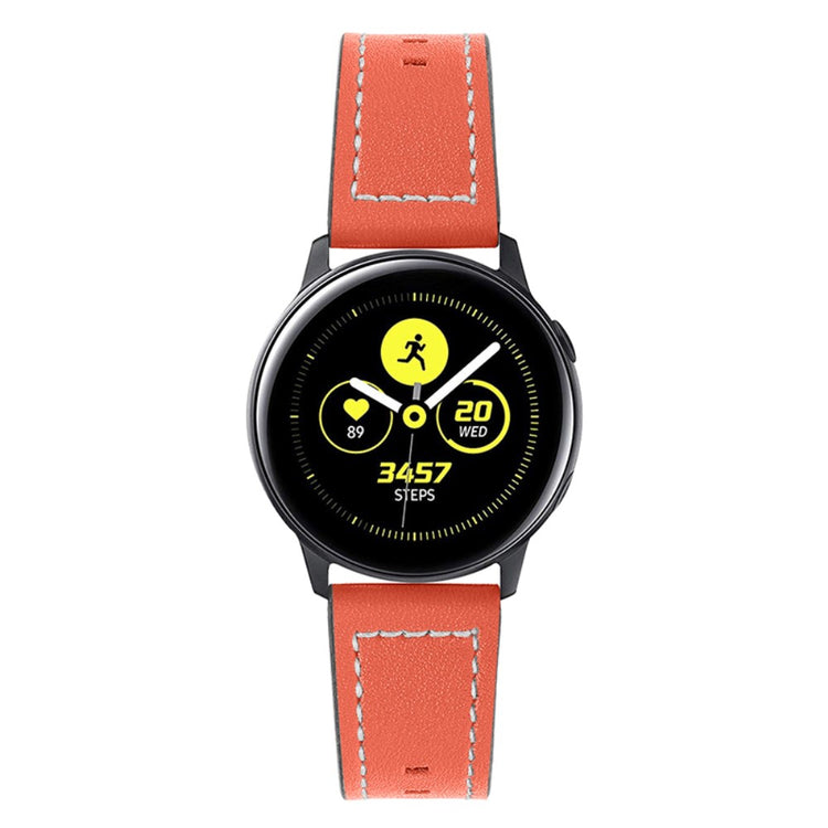 Mega smuk Universal Ticwatch Ægte læder Rem - Orange#serie_2