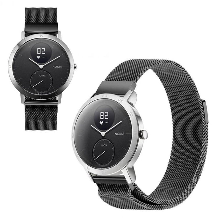 Fremragende Withings Steel HR (36mm) Silikone Rem - Sort#serie_2