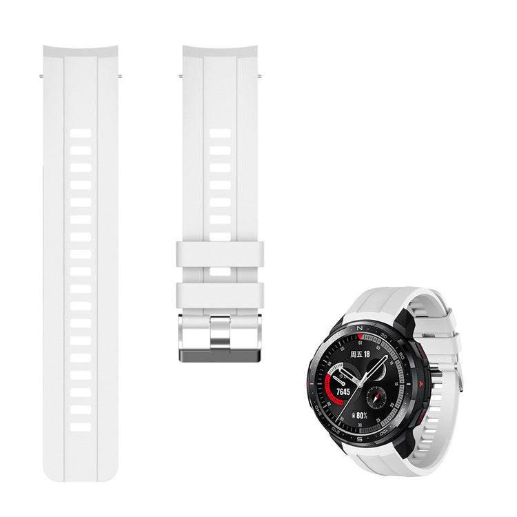 Helt vildt fed Honor Watch GS Pro Silikone Rem - Hvid#serie_3