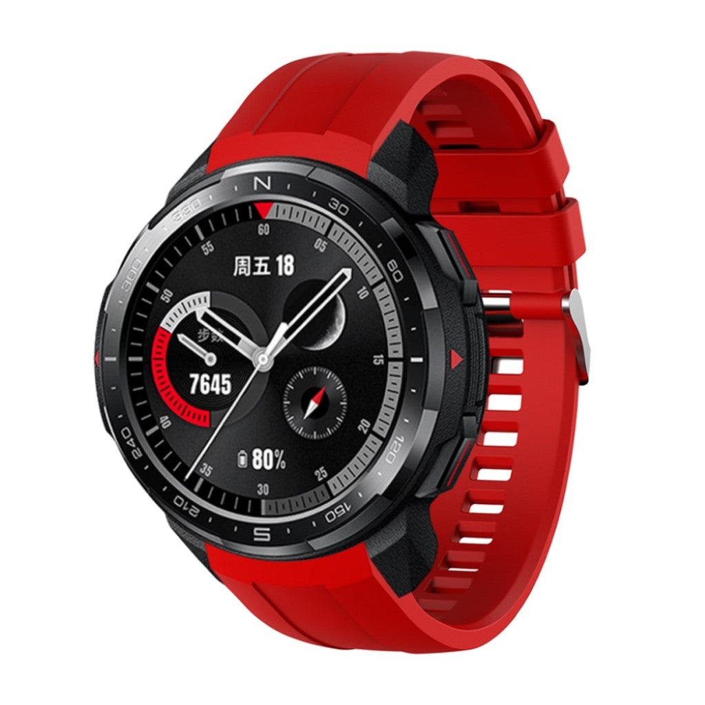 Helt vildt fed Honor Watch GS Pro Silikone Rem - Rød#serie_5