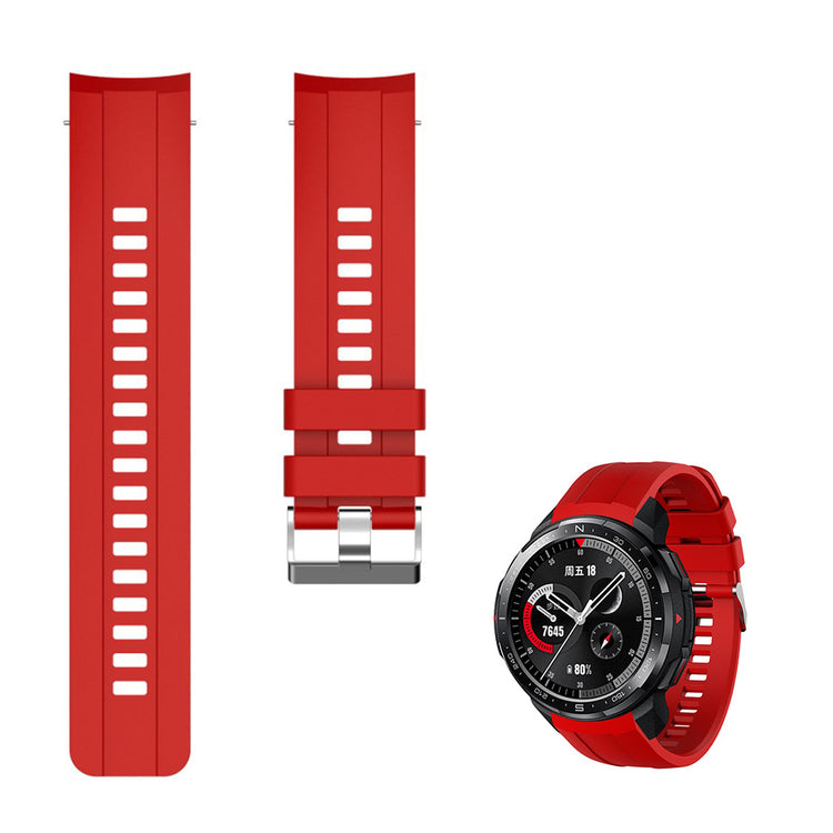 Helt vildt fed Honor Watch GS Pro Silikone Rem - Rød#serie_5
