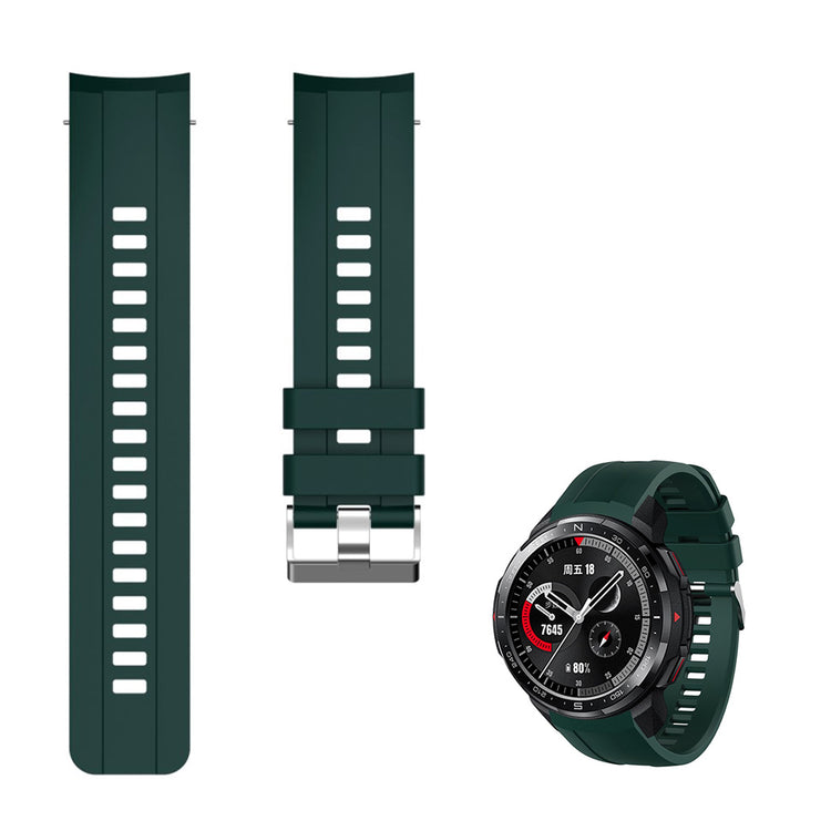 Helt vildt fed Honor Watch GS Pro Silikone Rem - Grøn#serie_8