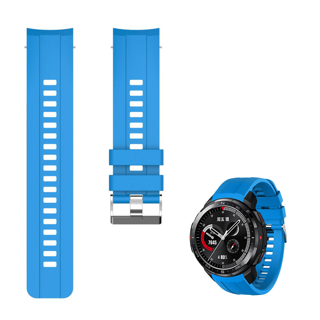 Helt vildt fed Honor Watch GS Pro Silikone Rem - Blå#serie_9