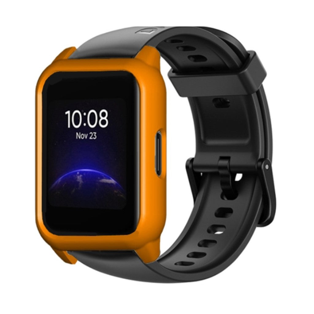 Realme Watch 2 Enkel Plastik Bumper  - Orange#serie_4