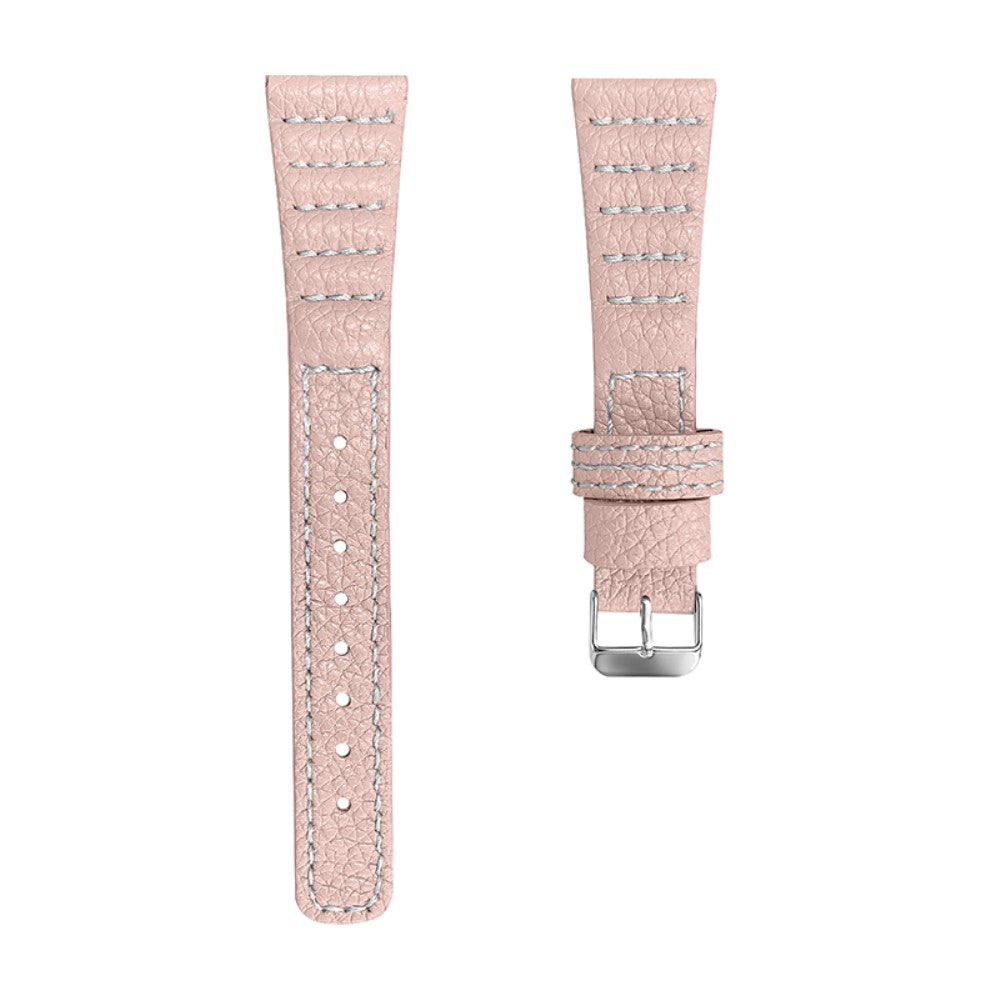 Skøn Haylou Solar LS05 / Xiaomi Watch Color Ægte læder Rem - Pink#serie_1