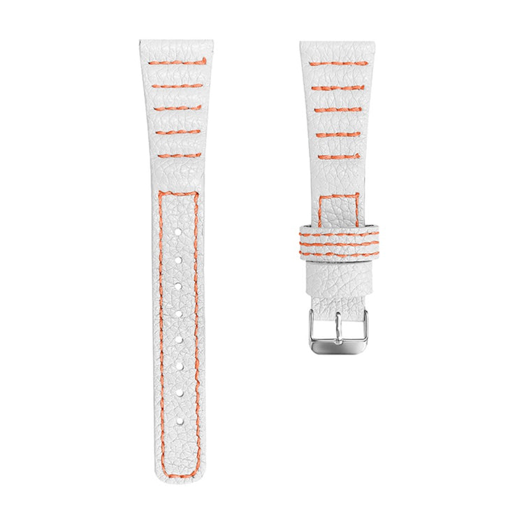 Skøn Haylou Solar LS05 / Xiaomi Watch Color Ægte læder Rem - Hvid#serie_6
